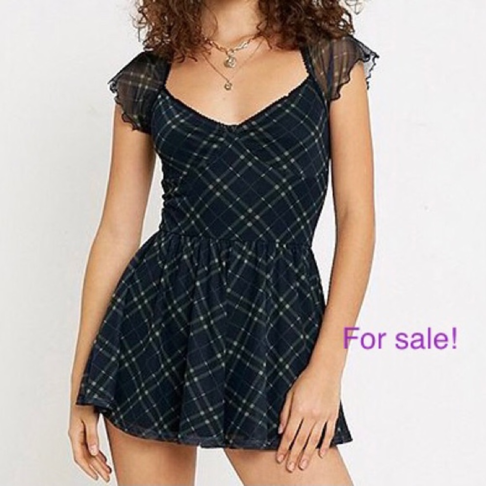 Urban Outfitters Milly Playsuit Plaid